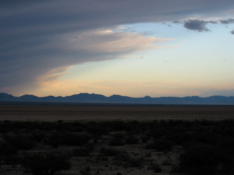 Cochise, Arizona is at the edge of Willcox Dry Lake.