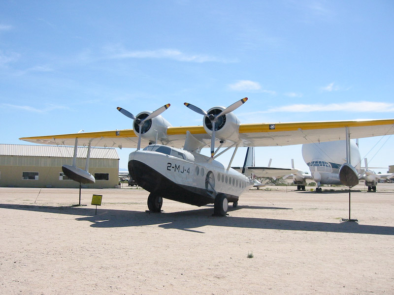 Sikorsky S-43 painted in the colors of a Marine JRS1 seaplane, Pima Air and Space Museum, Tucson, Arizona.
