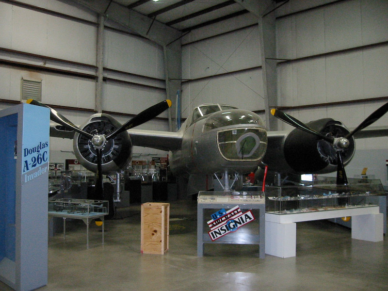 Douglas A-26C Invader, attack bomber, Pima Air and Space Museum, Tucson, Arizona. This is a World War II bomber, upgraded for use as a counter insurgency aircraft in Vietnam.