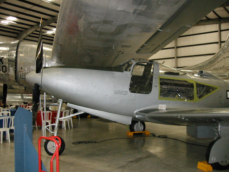 Bell P-63E Kingcobra, Pima Air and Space Museum, Tucson, Arizona. Note the unusual engine placement, behind the pilot.