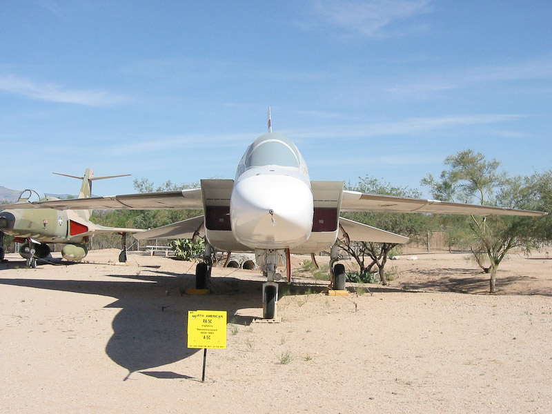 Frontal view, North American RA-5C Vigilante, Pima Air and Space Museum, Tucson, Arizona.