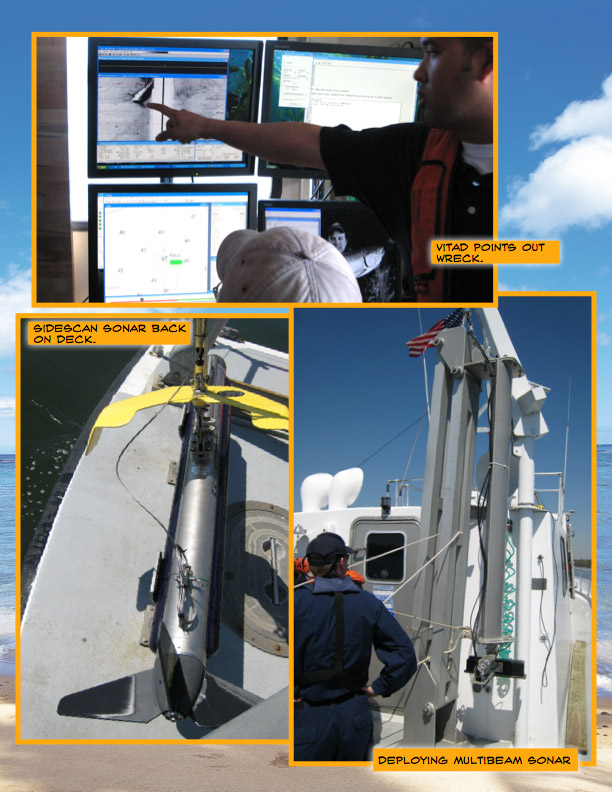 Different kinds of sonar technology are used for bathymetric surveys. 