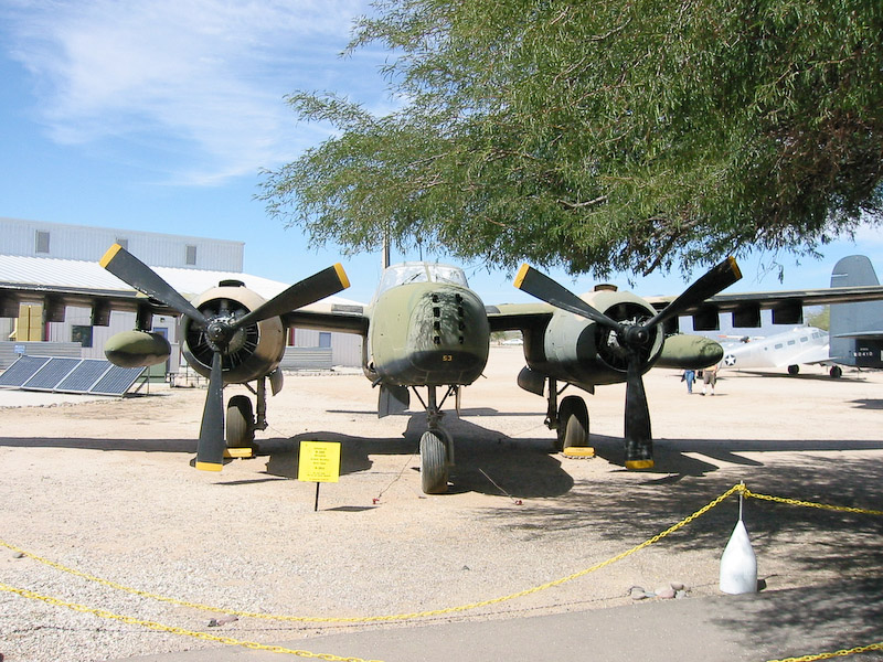 Douglas B-26K Invader (also called an A-26A), Pima Air and Space Museum, Tucson, Arizona.