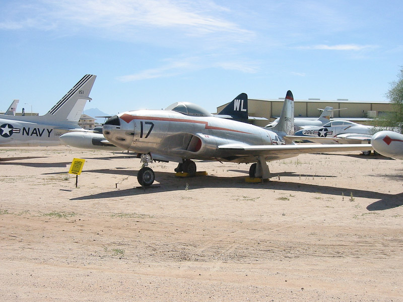 Lockheed P-80B Shooting Star jet fighter, Pima Air and Space Museum, Tucson, Arizona.