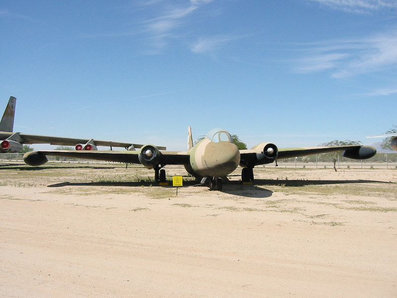 Martin B-57E Canberra bomber, Pima Air and Space Museum, Tucson, Arizona.