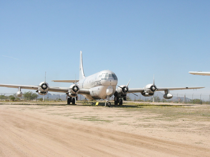 Boeing KC-97 Stratogreighter, based on the  B-29, converted to in-fiight tanker, Pima Air and Space Museum, Tucson, Arizona.
