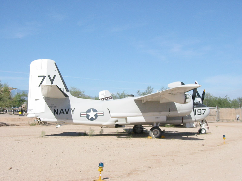 Grumman S2F-1 Tracker antisubmarine warfare aircraft, Pima Air and Space Museum, Tucson, Arizona.