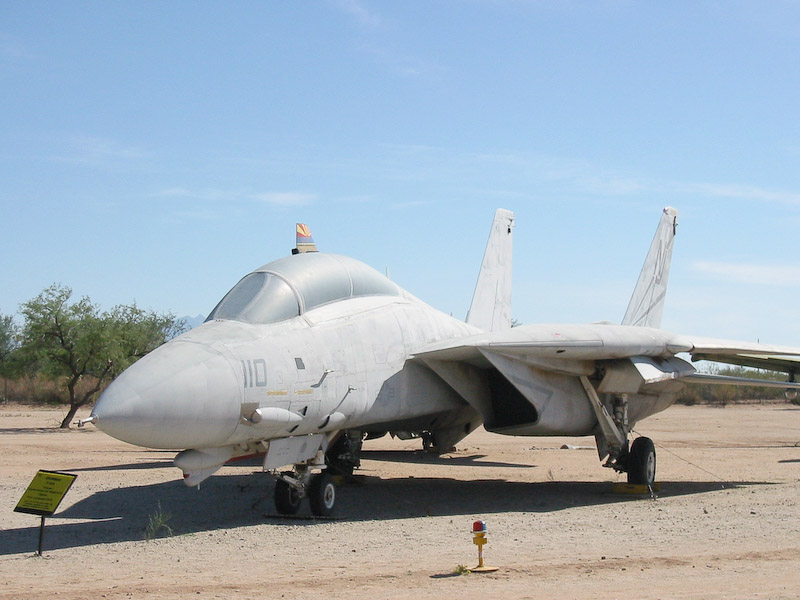 Grumman F-14A Tomcat jet fighter, Pima Air and Space Museum, Tucson, Arizona.