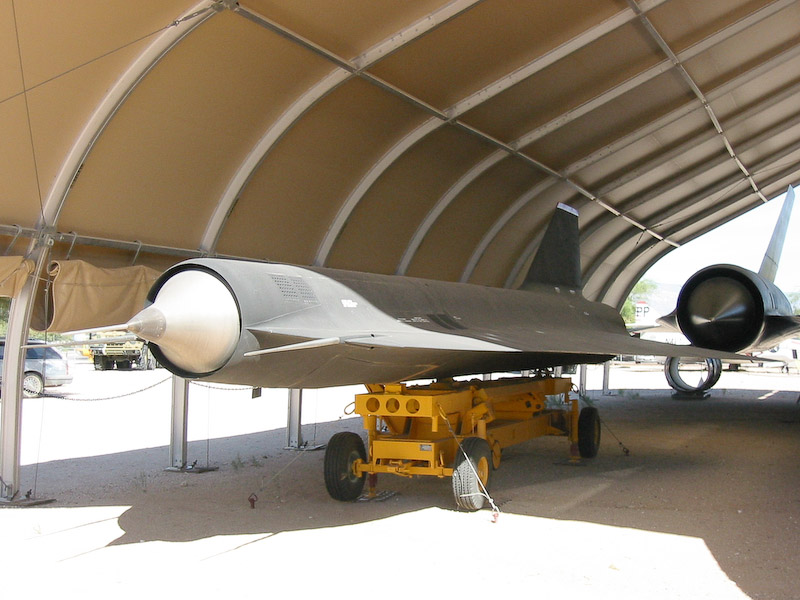 Lockheed D-21B reconnaissance drone, designed to be carried by the SR-71 or A-12, Pima Air and Space Museum, Tucson, Arizona.