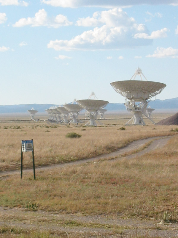 I very much wanted to go down this road at the Very Large Array, but the sign said no.